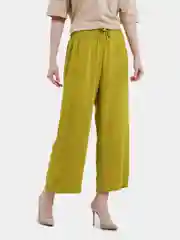 Оливковый женские брюки легкие широкие