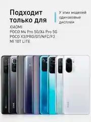 Прозрачный стекло ROSCO для Xiaomi Poco X3/ NFC/ Pro/ GT/ F3/ M4 Pro 5G/ X4 Pro 5G матовое антишпион