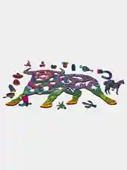 Деревянный фигурный пазл Active Puzzles "Храбрый бык", 37 х 35 см, 170 деталей