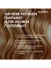 CLEANPLUS Пилинг для кожи головы кислотный от жирности от перхоти профессиональный, 150 мл