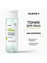 CLEANPLUS Тоник для лица от прыщей с кислотами VITA POWER, 200 мл