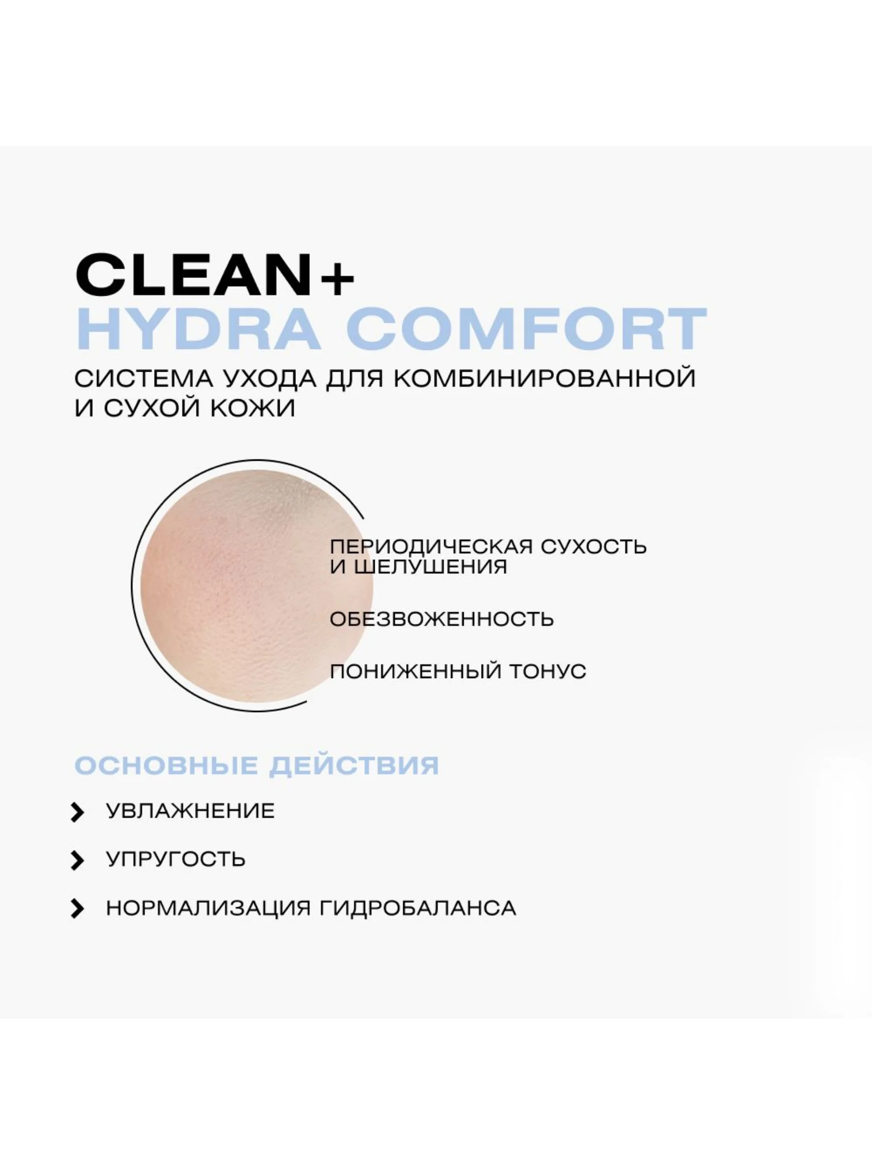 CLEANPLUS Крем для лица увлажняющий флюид HYDRA COMFORT, 50 мл