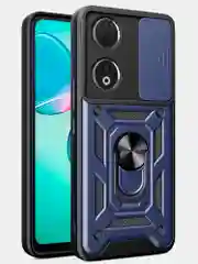 Темно-синий чехол противоударный armors для Honor 90 / Хонор 90 с защитой камеры