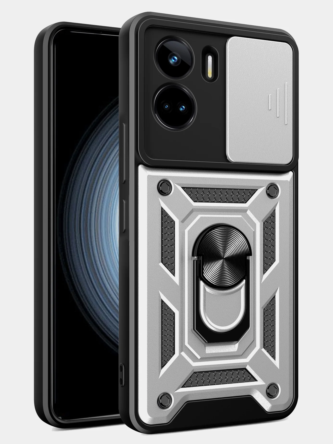 Хром чехол противоударный armors для Honor 90 Lite / Хонор 90 Лайт с защитой камеры