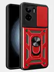 Красный чехол противоударный armors для Honor 90 Lite / Хонор 90 Лайт с защитой камеры