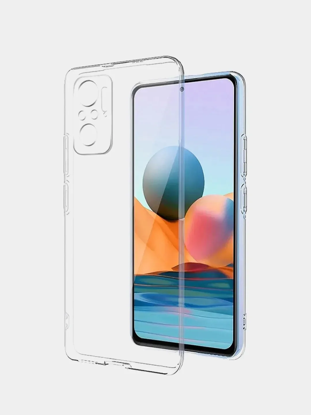 Чехол Xiaomi Redmi Note 10 4G / Note 10S / Poco M5S, прозрачный