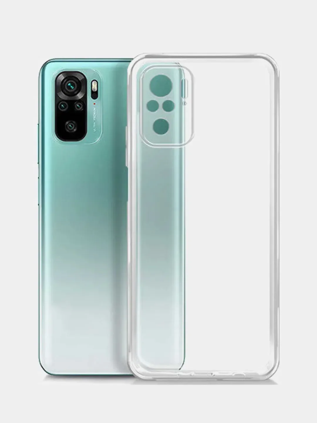 Чехол Xiaomi Redmi Note 10 4G / Note 10S / Poco M5S, прозрачный