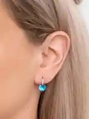 Лазурный серьги женские