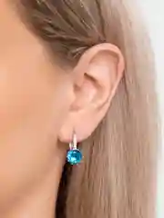 Голубой серьги женские