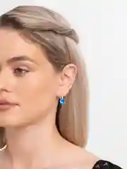 Голубой серьги женские