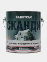 Антисептик для дерева Акватекс Сканди, айсберг, 2,5 л