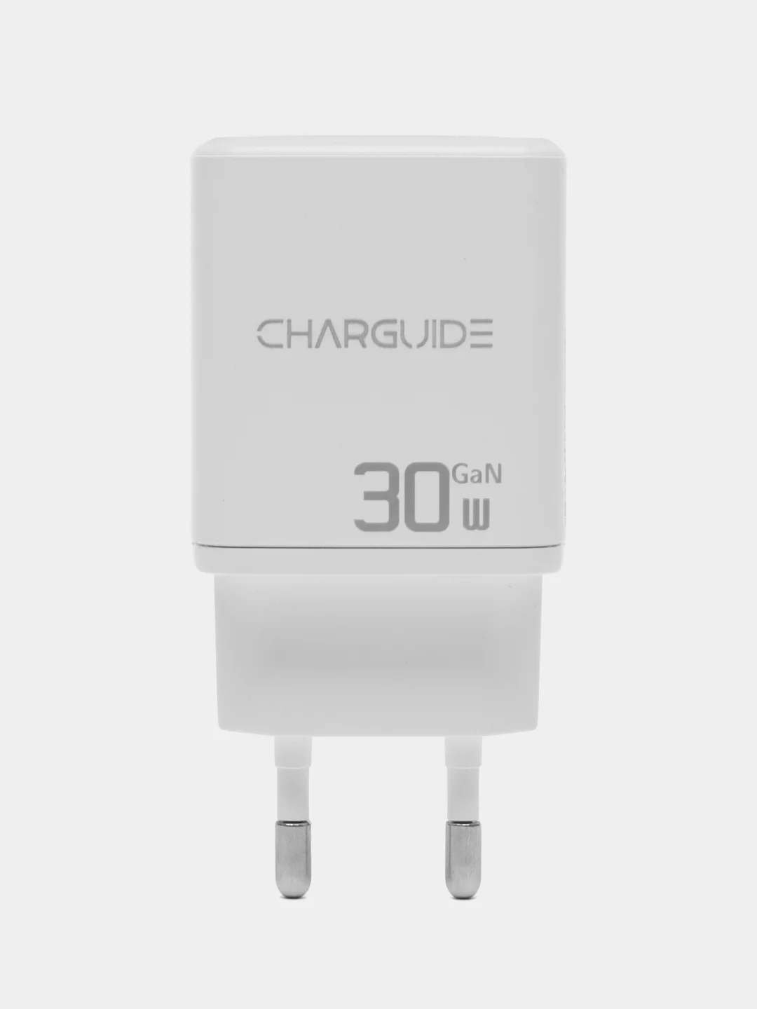 Белый cетевой адаптер CharGuide 30 Watt для быстрой зарядки телефона