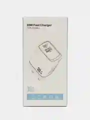 Черный cетевой адаптер CharGuide 30 Watt для быстрой зарядки телефона