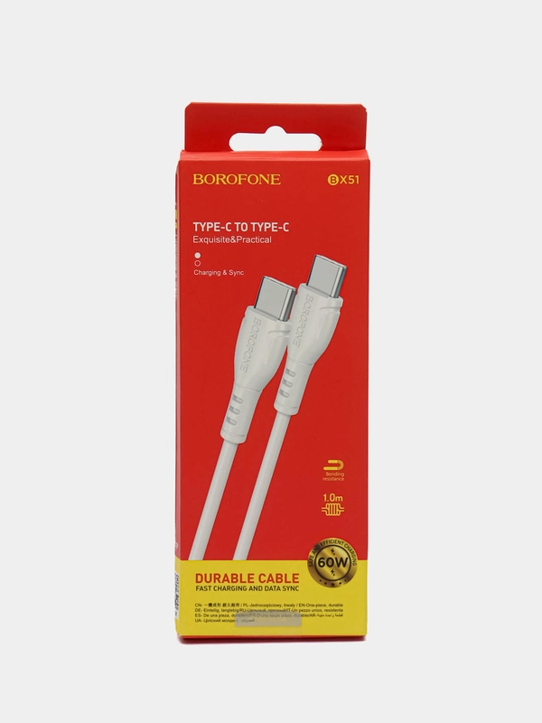 Кабель 60W для быстрой зарядки Samsung A33, A53, A73 (Type-C Type-C)