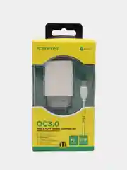 Быстрая зарядка 18W для Tecno Spark 10 / 10C / 10 Pro комплект (сетевой адаптер, кабель)