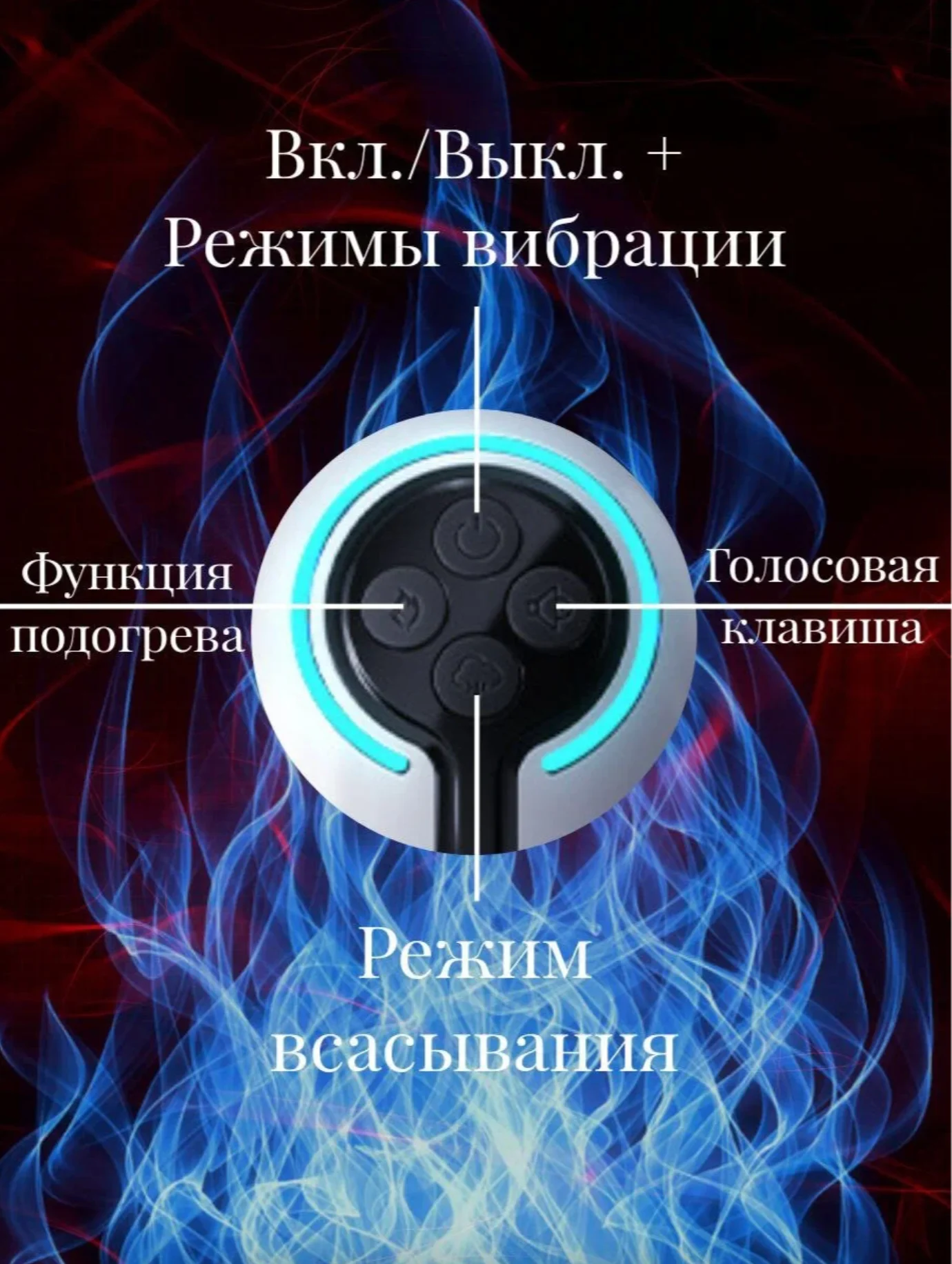 Белый мастурбатор мужской автоматический с подогревом и всасыванием
