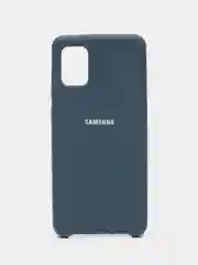 Синий меланж чехол Silicone Case для Samsung Galaxy A31