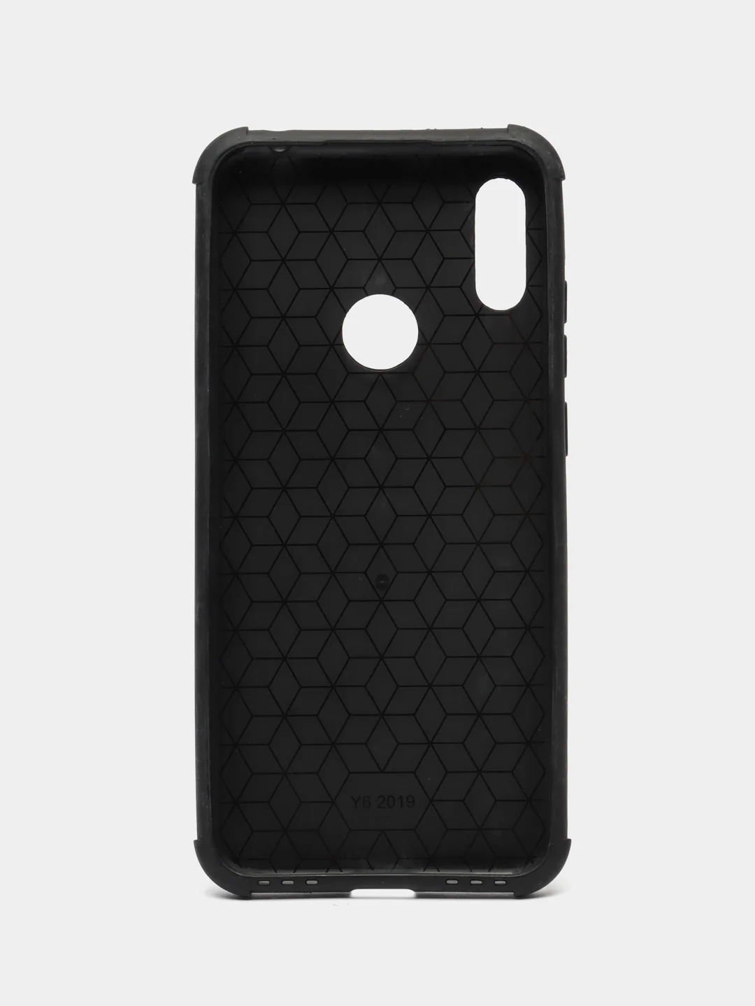 Черный чехол для  Huawei Y6 2019 / Honor 8A под кожу, крокодил