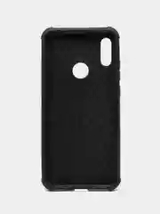 Черный чехол для  Huawei Y6 2019 / Honor 8A под кожу, крокодил