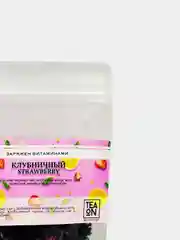 Чай черный листовой TEAON "Клубничный", с добавлением ягод клубники, мяты, розы, 50 г