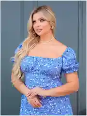 Синий платье женское, большие размеры