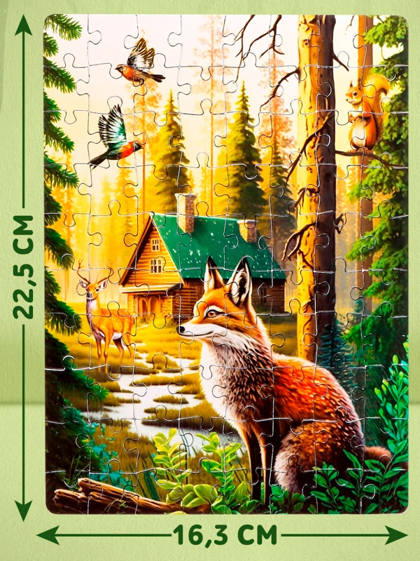 Детский пазл, Puzzle Time, 80 деталей, размер 22,5 *16,3 см