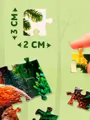 Лесной зеленый детский пазл, Puzzle Time, 80 деталей, размер 22,5 *16,3 см