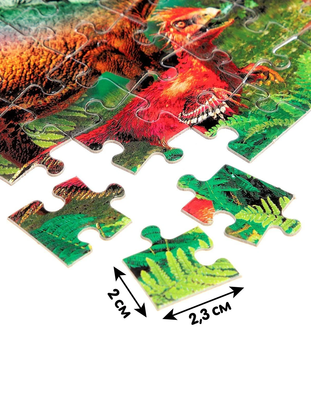 Зеленый детский пазл, Puzzle Time, 80 деталей, размер 22,5 *16,3 см