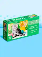 Салатовый детский пазл, Puzzle Time, 80 деталей, размер 22,5 *16,3 см