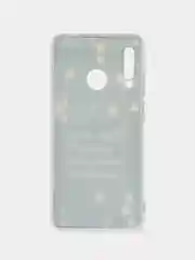 Серый чехол на Huawei P30 Lite/Honor 20S/20 Lite 2020 / Хуавей P30 Lite прозрачный, с рисунком