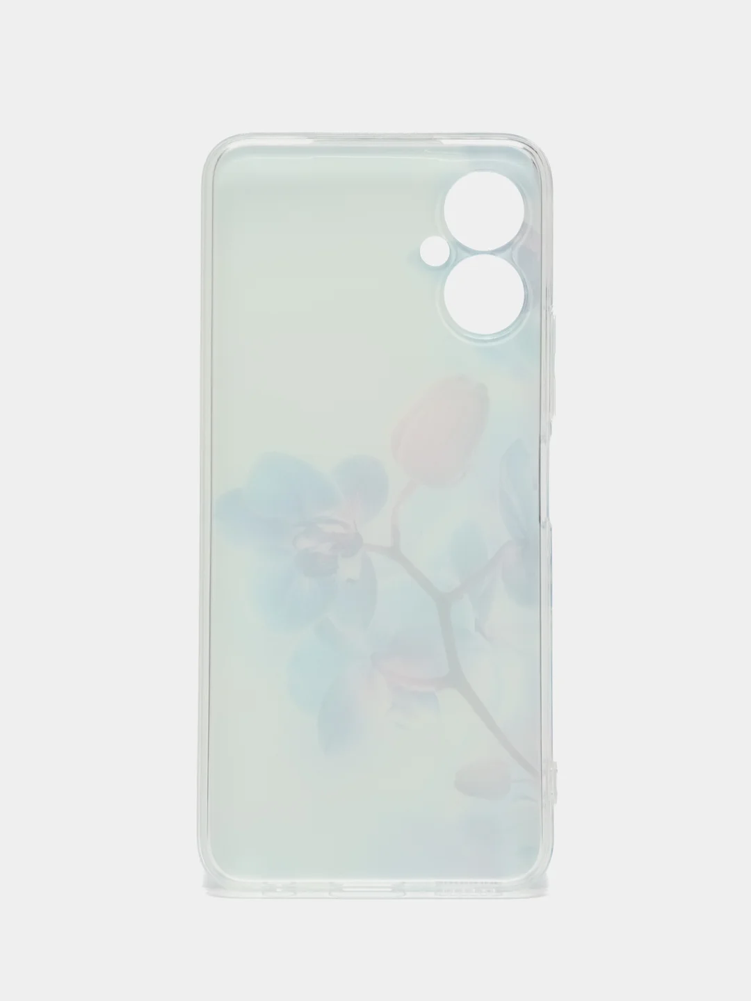 Лазурный чехол на Tecno Spark 9 Pro / Текно Спарк 9 Про прозрачный, с рисунком, защита камеры