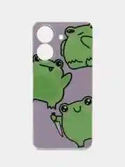 Лавандовый чехол на Xiaomi Redmi 13C/Poco C65 / Сяоми Редми 13C/Поко С65 прозрачный, защита камеры