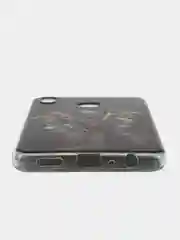Оливковый силиконовый чехол на Honor 8X / Хонор 8Х прозрачный, с рисунком, защита камеры