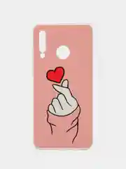 Коралловый чехол на Huawei P30 Lite/Honor 20S/20 Lite 2020 / Хуавей P30 Lite прозрачный, с рисунком