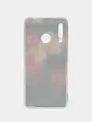 Кораллово-розовый чехол на Huawei P30 Lite/Honor 20S/20 Lite 2020 / Хуавей P30 Lite прозрачный, с рисунком
