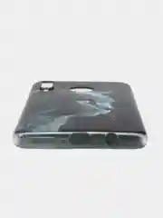 Тёмно-серый чехол на Huawei P30 Lite/Honor 20S/20 Lite 2020 / Хуавей P30 Lite прозрачный, с рисунком