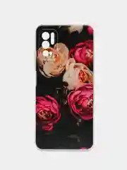 Кораллово-розовый чехол на Xiaomi Redmi Note 10T/10 5G/Poco M3 Pro / Сяоми Редми Нот 10T прозрачный