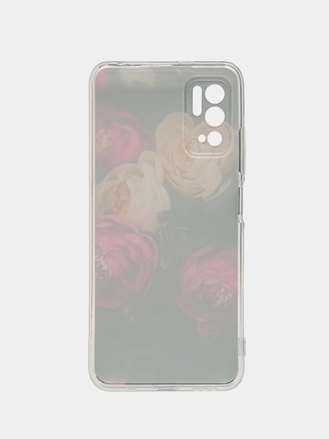 Кораллово-розовый чехол на Xiaomi Redmi Note 10T/10 5G/Poco M3 Pro / Сяоми Редми Нот 10T прозрачный