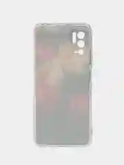 Кораллово-розовый чехол на Xiaomi Redmi Note 10T/10 5G/Poco M3 Pro / Сяоми Редми Нот 10T прозрачный