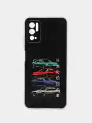 Хром чехол на Xiaomi Redmi Note 10T/10 5G/Poco M3 Pro / Сяоми Редми Нот 10T прозрачный