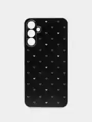 Хром чехол на Samsung Galaxy A15 / Самсунг А15 прозрачный, с рисунком, защита камеры
