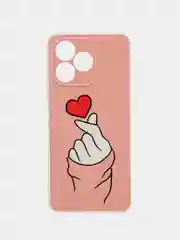 Коралловый силиконовый чехол на Realme C53/C51/Note 50 / Реалми С53/С51/Нот 50 прозрачный, с рисунком