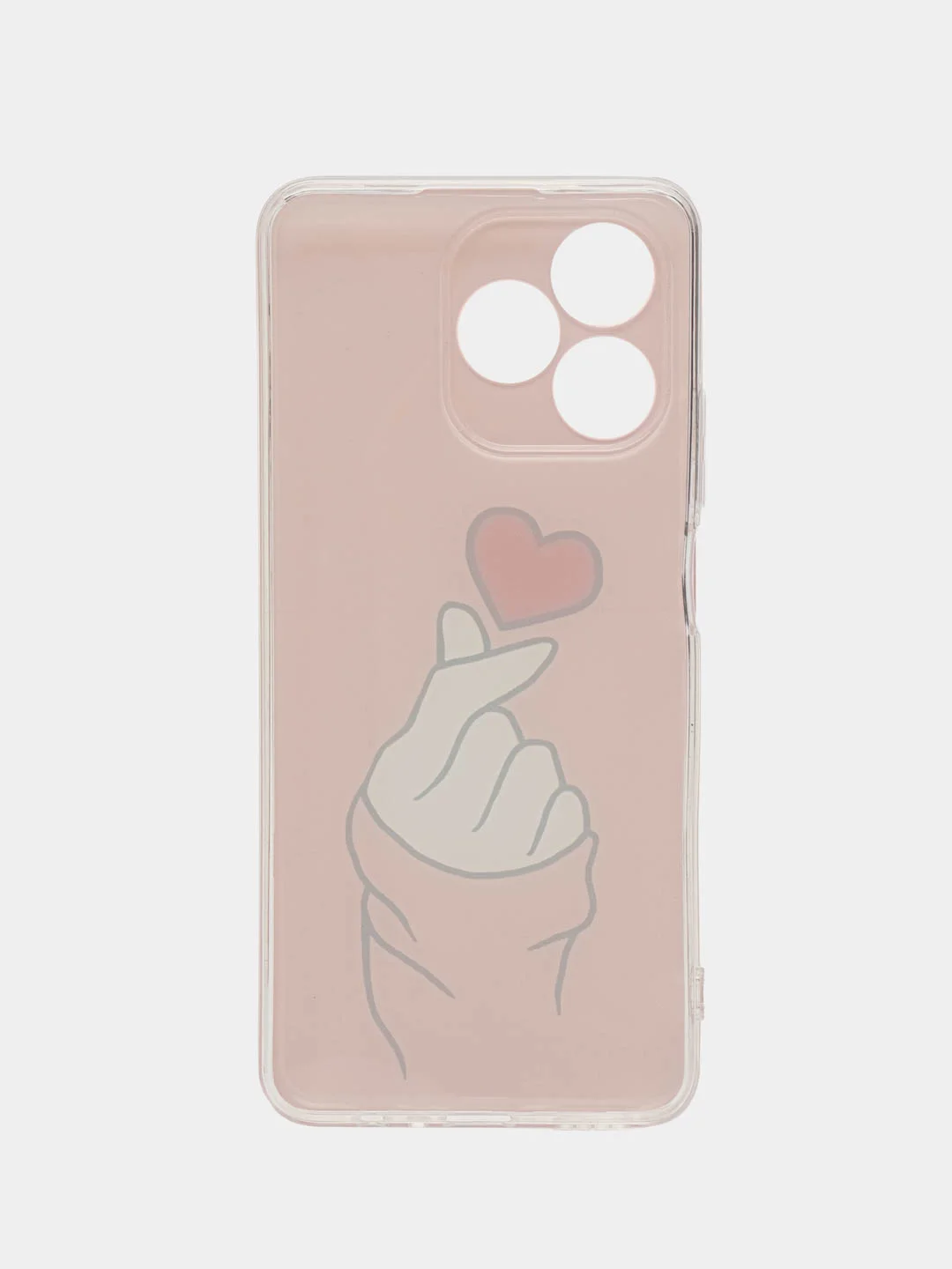 Коралловый силиконовый чехол на Realme C53/C51/Note 50 / Реалми С53/С51/Нот 50 прозрачный, с рисунком