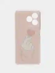 Коралловый силиконовый чехол на Realme C53/C51/Note 50 / Реалми С53/С51/Нот 50 прозрачный, с рисунком