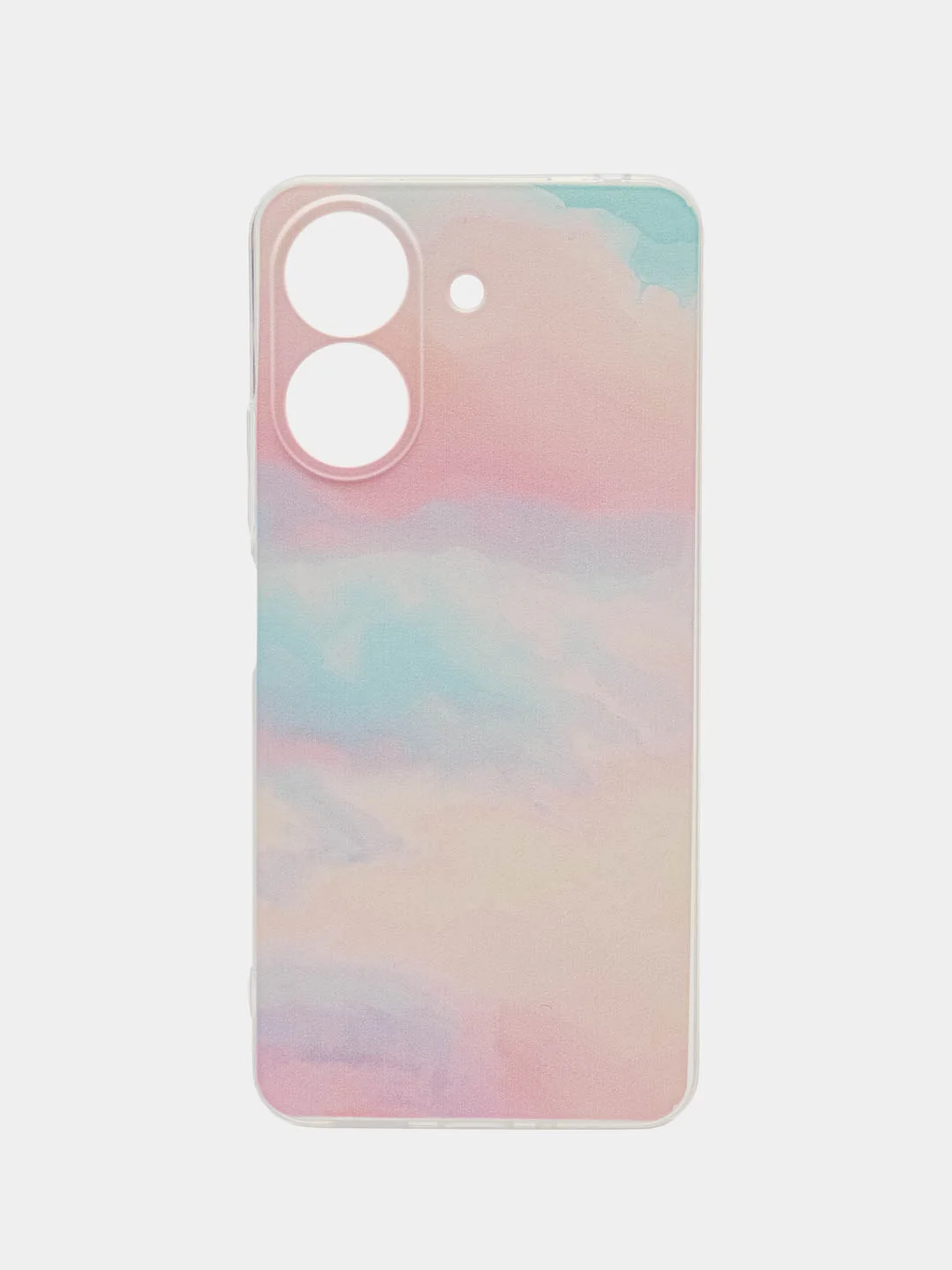 Пудровый чехол на Xiaomi Redmi 13C/Poco C65 / Сяоми Редми 13C/Поко С65 прозрачный, защита камеры