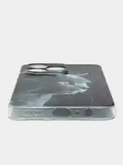Тёмно-серый силиконовый чехол на Realme C53/C51/Note 50 / Реалми С53/С51/Нот 50 прозрачный, с рисунком