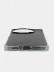 Черный силиконовый чехол на Vivo V30e / Виво В30е прозрачный, с рисунком, защита камеры