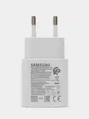 Белый сетевое зарядное устройство для Samsung TA800 Type-C,25W USB-C зарядка самсунг