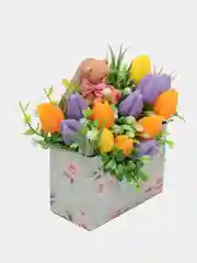 Желтый минибукет из мыла,мыльных роз,подарочный набор, подарок учителю,коллеге