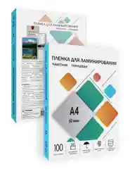 Пленка для ламинирования ГЕЛЕОС, А4, 60 мкм, 100 шт